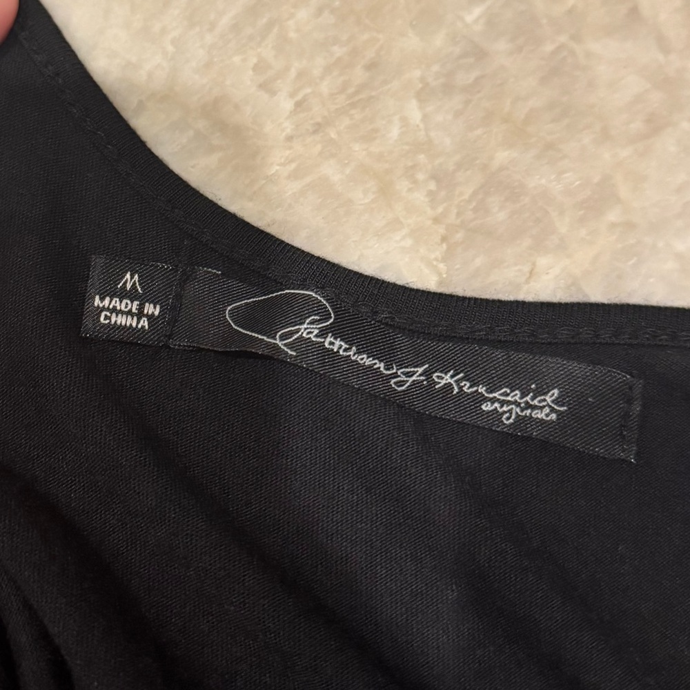 Saks Fifth Ultra Soft Black Slip Dress Understated Stretch Chemise Swim Cover - Picture 8 of 11